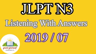 JLPT N3 Listening With Answers [upl. by Aerdnuahs]