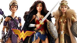 Wonder Woman Movie Barbie Black Label Collectors Dolls Review Hyppolyta Antiope and Diana [upl. by Nnek561]