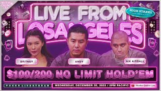 SUPER HIGH STAKES 100200400 Andy Nik Airball Britney Charles amp Peter [upl. by Narmi988]