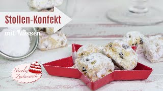 Stollen Konfekt mit Nüssen I Resteverwertung aus meiner Weihnachtsbäckerei I Nicoles Zuckerwerk [upl. by Smart]