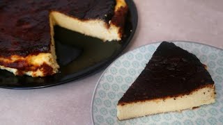 Crustless Cheesecake Recipe  Gluten Free Basque Burnt Cheesecake Dessert [upl. by Dnaletak830]