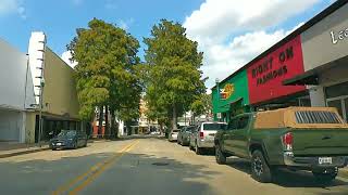 4K Lafayette Louisiana Historic Downtown USA  Driving on a Saturday afternoon [upl. by Elletse596]