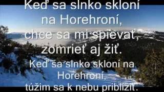 Kristína horehronie lyrics [upl. by Jenesia653]