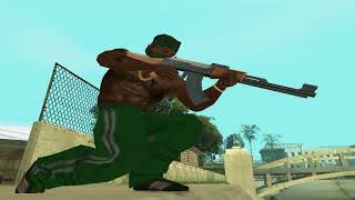 CJ Grove Street vs The Ballas GTA San Andreas gangs war [upl. by Udell]