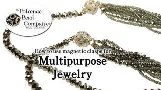 How to Use Magnetic Claspse for Making MultiPurpose Jewelry [upl. by Loydie]