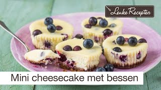 Mini cheesecakes blauwe bessen [upl. by Akirahc]