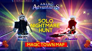 SOLO NIGHTMARE HUNT  ARCHER LAW FUJI  ROBLOX ANIME ADVENTURE INDONESIA [upl. by Fan84]