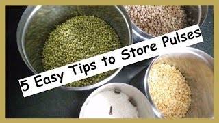 5 Easy Tips to Store Pulses  How to protect Pulses from Insects  Kitchen Tips by Healthy Kadai [upl. by Hendrik928]