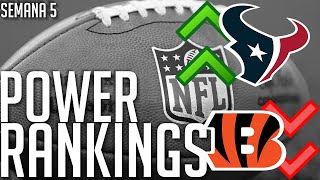 NFL POWER RANKINGS  SEMANA 5  TEMPORADA 2023 [upl. by Saoj532]