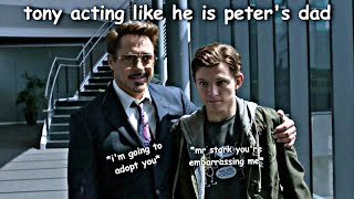 tony and peter being father and son [upl. by Itnuahsa]