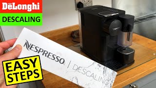 How to descale DeLonghi Nespresso Lattissima One My Machine Easy Steps [upl. by Malinowski]