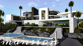 Bloxburg Mansion Modern House  House Build  Roblox [upl. by Aniryt720]