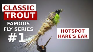 Gold Ribbed Hares Ear Nymph with hotspot  Trout Fly Tying for Beginners [upl. by Ecissej752]