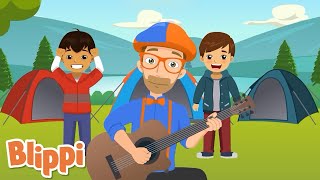 Blippi Camping Song Blippi Songs for Kids  Kids Learning Songs  Kids Videos [upl. by Enelear]