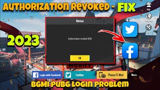 AUTHORIZATION REVOKE 611 PROBLEM FIX HOW TO FIX FACEBOOK LOGIN PROBLEM PUBG MOBILE  GB ALPHA [upl. by Hellah]