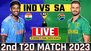 LIVE🔴 India vs South Africa 2nd t20 Match live  today live cricket match ind vs sa  indvssa [upl. by Coughlin]