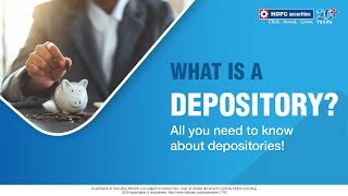 What is a Depository How Does a Depository Work  HDFC securities [upl. by Maryellen]