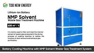 Battery Lab Electrode Coating Machine with NMP Solvent Waste Gas Treatment System [upl. by Gnilyarg]