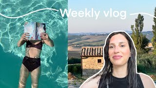 Aggiornamenti di lettura e libri da spostare  Weekly Vlog [upl. by Jobina]