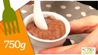 Recette Mousse au chocolat sans beurre et sans sucre  750g [upl. by Okiram]