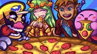 Which Smash Bros characters have canonically eaten Pizza [upl. by Alekahs]