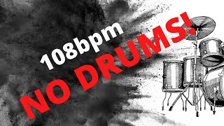 No Drums Groove Metal Backing Track 108bpm [upl. by Siaht835]