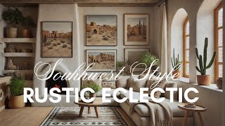 Rustic Eclectic Interiors  Decorating Southwestern Style [upl. by Elehcim717]