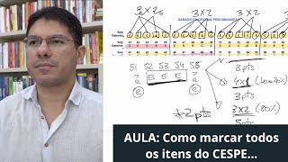 AULA Como Marcar todos os ITENS do CESPE [upl. by Wallie]