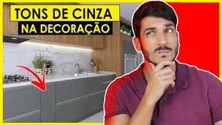 TONS DE CINZA NA DECORAÇÃO DEIXAM A CASA CHIQUE [upl. by Llenrap342]