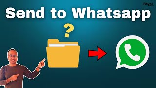 📁 How To Send a Folder Through WhatsApp 📱 [upl. by Wickman]