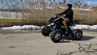 200cc Sport Atv Quad Fully Automatic With Reverse Test amp Review [upl. by Anihtyc559]