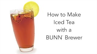 Making Iced Tea with your BUNN Home Coffeemaker [upl. by Anawad480]