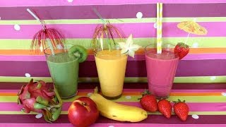 NEJCHUTNĚJŠÍ A NEJZDRAVĚJŠÍ SMOOTHIE RECEPT 3 SMOOTHIE RECEPTY VELICE ZDRAVÉ [upl. by Boser]