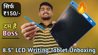 85quot LCD Writing Tablet Unboxing And Review  Digital Writing Tablet Rs 150 Only [upl. by Essenaj]