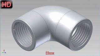 Elbow Video Tutorial Autodesk Inventor [upl. by Trina]