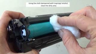 How to Clean a Laser Printer Drum without Removing it from the cartridge [upl. by Alial468]