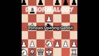 Ponziani GambitOpening [upl. by Dnalrag]