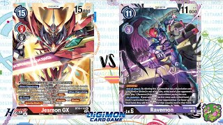 DIGIMON TCG Local match Jesmon GX Red vs Ravemon Purple  PIEDRA BRUJA [upl. by Norok399]