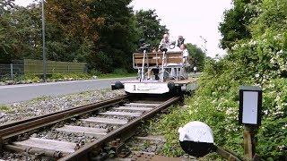 Mit der Draisine über die Nordbahntrasse in Wuppertal [upl. by Beker]