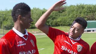 Jesse Lingard and Marcus Rashford recreate Ole Gunnar Solskjærs Champions League winning goal [upl. by Aldarcy]