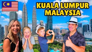 🇲🇾 First Impressions of KUALA LUMPUR MALAYSIA 😍 WE LOVE THIS CITY [upl. by Lacym]