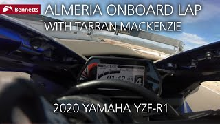 Tarran Mackenzie onboard lap of Almeria  2020 Yamaha YZFR1 [upl. by Clarita637]