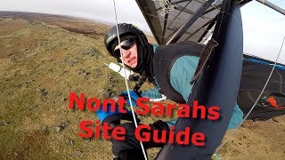 Hanggliding instruction  Flying Site Guide Buckstone Reservoir UK [upl. by Ettore]