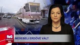 Miskolc Ma 20231207 Mesebeli erdővé változott a miskolci adventi villamos [upl. by Bogosian]