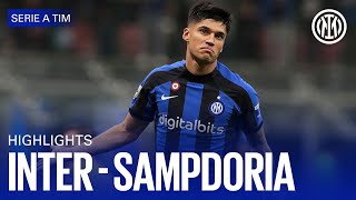 INTER 30 SAMPDORIA  HIGHLIGHTS  SERIE A 2223 ⚫🔵🇬🇧 [upl. by Ybsorc]