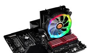 Thermaltake Intros UX200 ARGB Lighting CPU Cooler [upl. by Mikihisa]