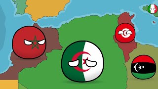 Countryballs  History of Morocco Algeria and Tunisia [upl. by Lynnell]