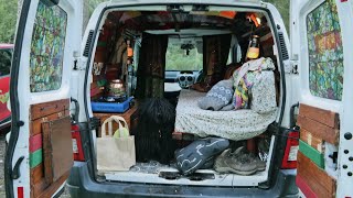 Micro Camper Van Conversion of Citroen Berlingo UK with Hungarian Puli Van Life 2020 [upl. by Tiedeman880]