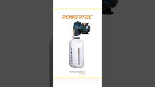 SmallShop Dust Collection Solution  POWERTEC DC5371 Wall Mounted Dust Collector shorts [upl. by Yeclek382]