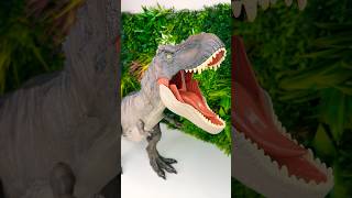 Indoraptor Vs T Rex Dinosaur Toys Battle [upl. by Enawyd]